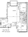 Two Bedroom, Two Bath 2B